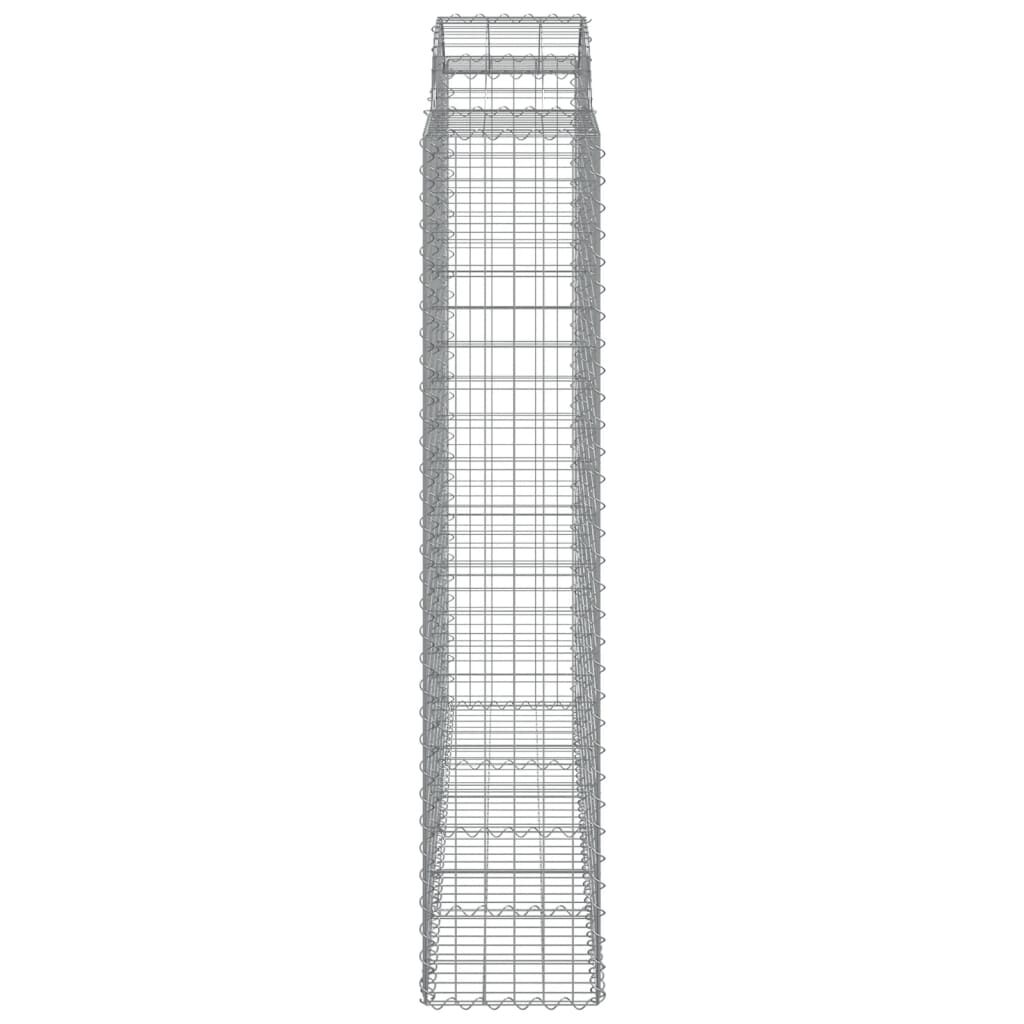 vidaXL Συρματοκιβώτια Τοξωτά 11 τεμ. 200x50x200/220 εκ. Γαλβαν. Ατσάλι
