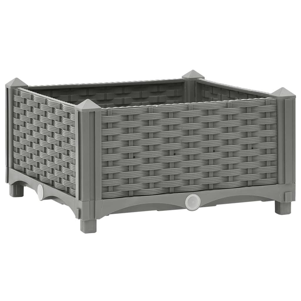 vidaXL Ζαρντινιέρα 40 x 40 x 23 εκ. από Πολυπροπυλένιο
