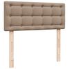 vidaXL Κρεβάτι Boxspring με Στρώμα Καπουτσίνο 100x200εκ.από Συνθ.Δέρμα