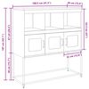 vidaXL Ντουλάπι Πράσινη Λαδί 100,5x39x107 εκ. από Χάλυβα Ψυχρής Έλασης