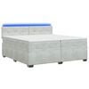 vidaXL &Kappa;&rho;&epsilon;&beta;ά&tau;&iota; Box Spring &mu;&epsilon; &Sigma;&tau;&rho;ώ&mu;&alpha; &kappa;&alpha;&iota; LED &Alpha;&nu;&omicron;&iota;&chi;&tau;ό &gamma;&kappa;&rho;&iota; 200 x 200 cm