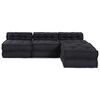vidaXL Αρθρωτός Καναπές 4 pcs Ανθρακί 70 x 70 x 56 εκ ύφασμα
