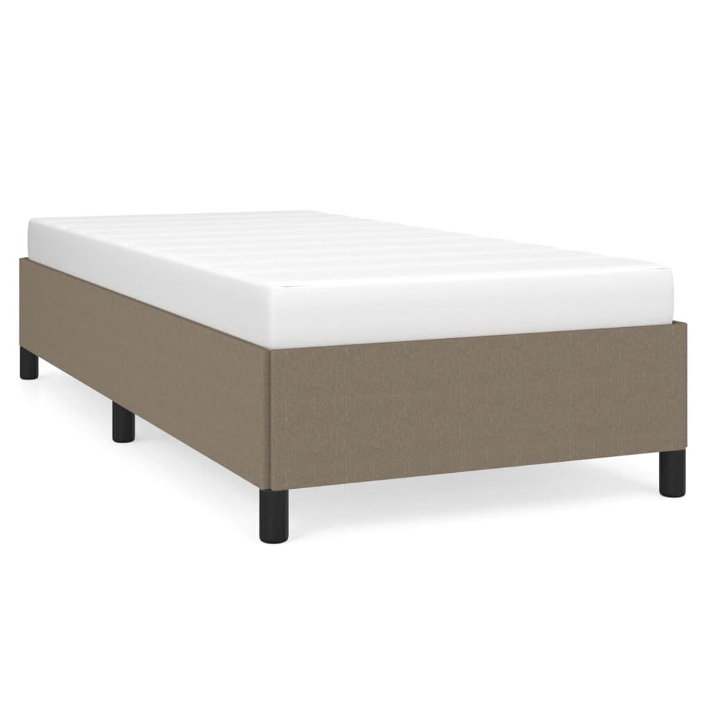 vidaXL Σκελετός Κρεβατιού Χωρίς Στρώμα Taupe 100 x 200 εκ. Υφασμάτινο