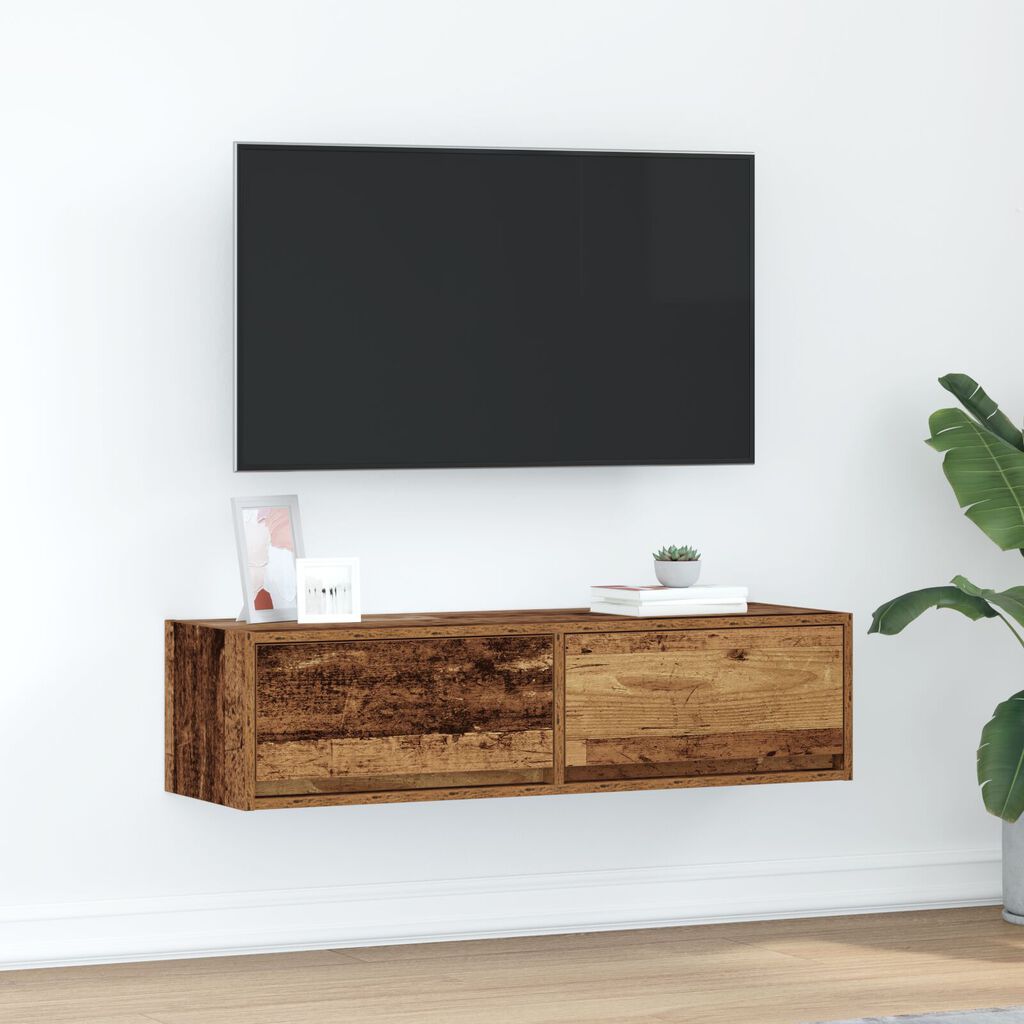 vidaXL Κιβώτιο Τηλεόρασης Παλιού Ξύλου 100x31x25,5 εκ Επεξεργασμένο Ξύλο