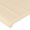 vidaXL Κεφαλάρι Κρεβατιού Κρεμ 100x5x78/88 εκ. Υφασμάτινο
