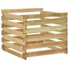 vidaXL Κομποστοποιητής με Σανίδες 100x100x80 εκ. Εμποτισμ. Ξύλο Πεύκου