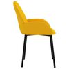 vidaXL Καρέκλες Τραπεζαρίας 2 τεμ. Κίτρινες Βελούδινες
