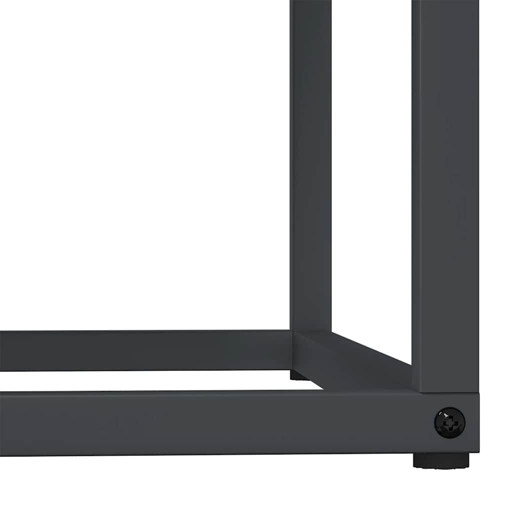 vidaXL Ράφι Καυσόξυλων Ανθρακί 69,5x35x81 εκ. Χάλυβας ψυχρής έλασης