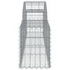vidaXL Συρματοκιβώτια Τοξωτά 2 τεμ. 200x30x40/60 εκ. Γαλβαν. Ατσάλι