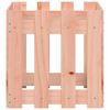vidaXL Ζαρντινιέρα με Σχ. Φράχτη 40x40x40 εκ. Μασίφ Ξύλο Ψευδοτσούγκας