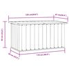 vidaXL Κουτί Αποθήκευσης Κήπου Πράσινο 129 x 67 x 65 εκ.