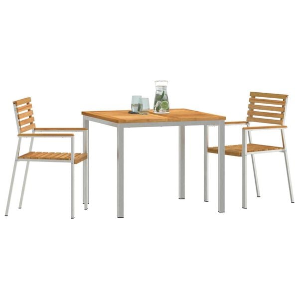 vidaXL Σετ τραπεζαρίας κήπου 3 pcs