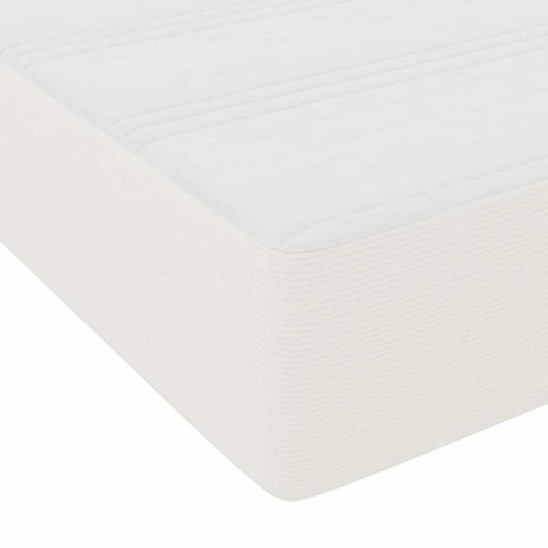 vidaXL Σκελετός Κρεβατιού Άλλο Κρεμ 180 x 200 cm Βελούδο