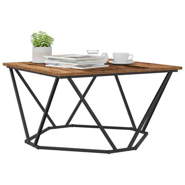 vidaXL Τραπεζάκι σαλονιού Παλαιό ξύλο 80 x 80 x 45 cm