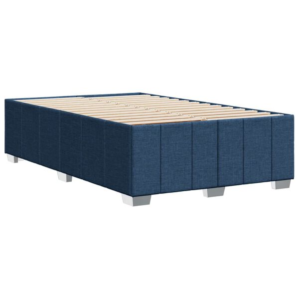 vidaXL Πλαίσιο κρεβατιού χωρίς στρώμα μπλε 120x200cm ύφασμα