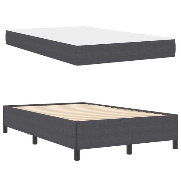 vidaXL Σκελετός Κρεβατιού Σκούρο γκρι 120 x 200 cm Βελούδο