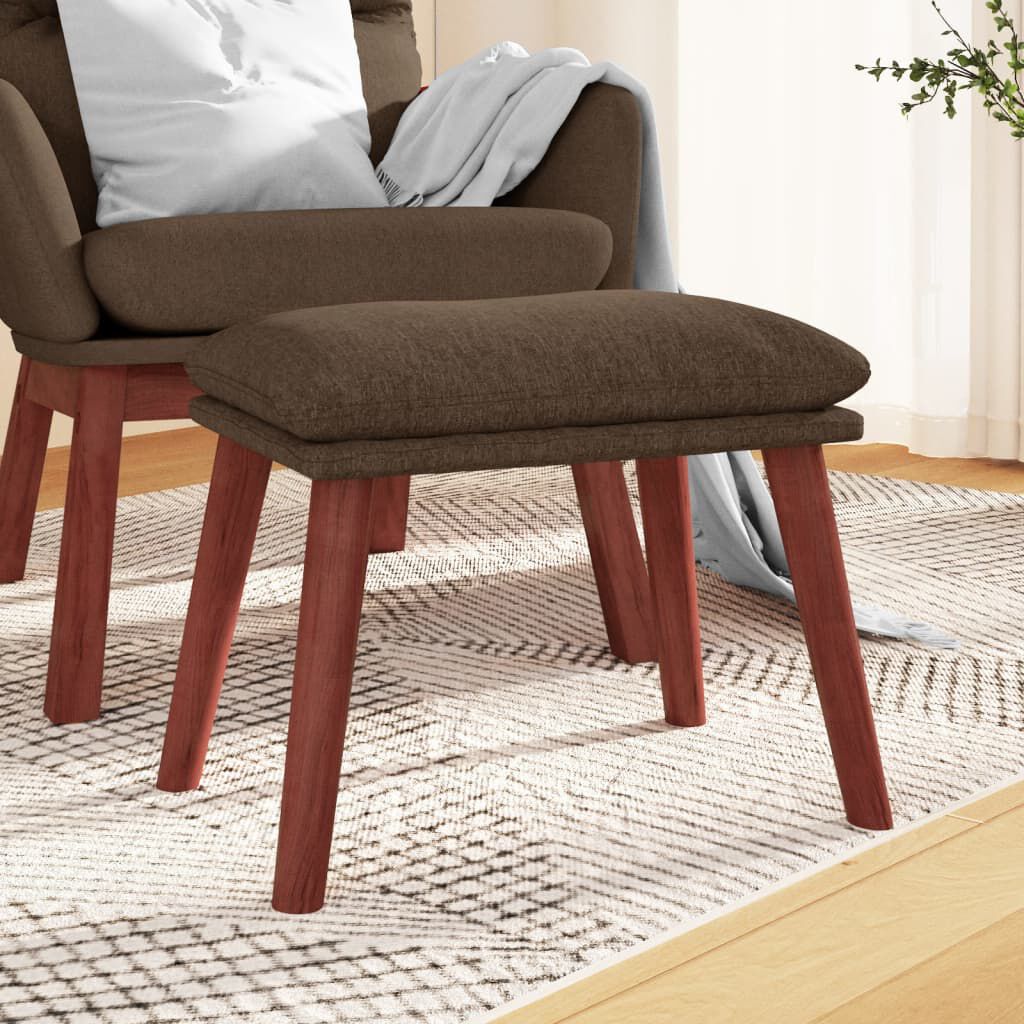 vidaXL Υποπόδιο Καφέ 45 x 29,5 x 35 εκ. Υφασμάτινο