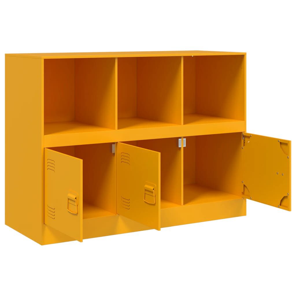 vidaXL Ντουλάπι Μουσταρδί 99x39x73 εκ. από Ατσάλι