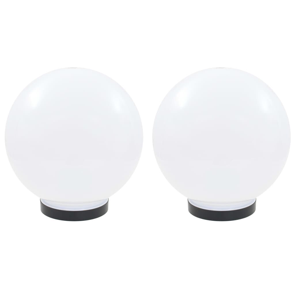 vidaXL Φωτιστικά Μπάλα LED 2 τεμ. Σφαιρικά 25 εκ. Ακρυλικά (PMMA)