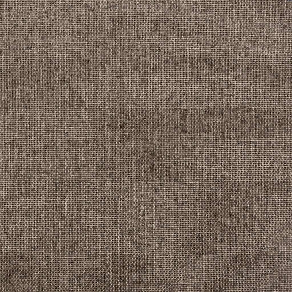 vidaXL Πλαίσιο Κρεβατιού με Αποθηκ. Χώρο Taupe 120x200 εκ. Υφασμάτινο
