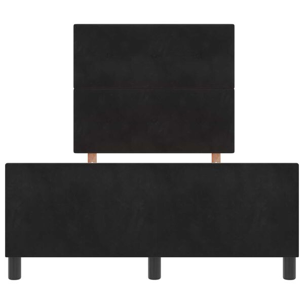 vidaXL Μαύρο Βελούδινο Κρεβάτι 120x200 εκ.