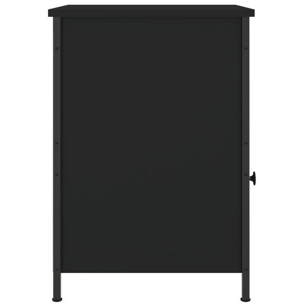 vidaXL Κομοδίνα 2 τεμ. Μαύρα 40 x 42 x 60 εκ. από Επεξεργασμένο Ξύλο