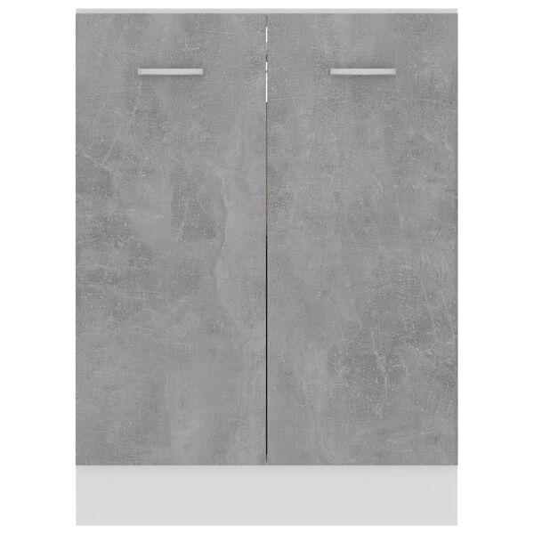 vidaXL Ντουλάπι Δαπέδου Lyon Γκρι Σκυροδέματος 60x46x81,5εκ.