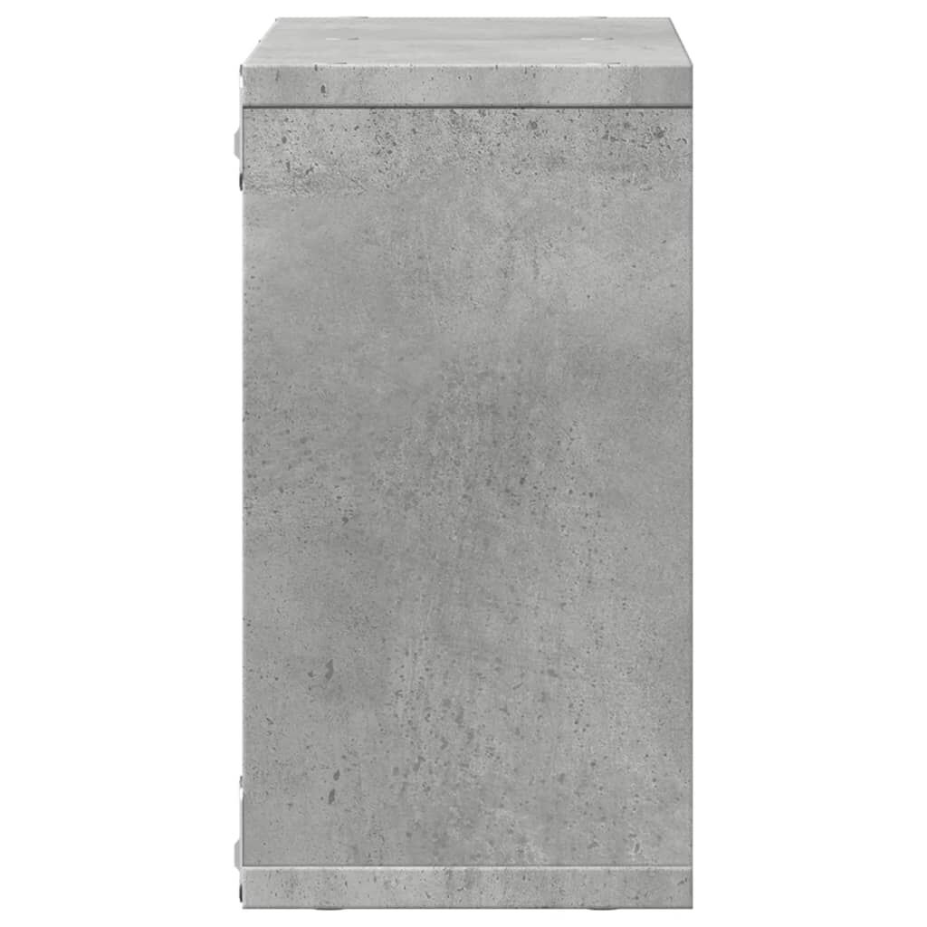 vidaXL Ντουλάπι Τοίχου Γκρι Σκυρ. 60x16x30 εκ. από Επεξεργασμένο Ξύλο
