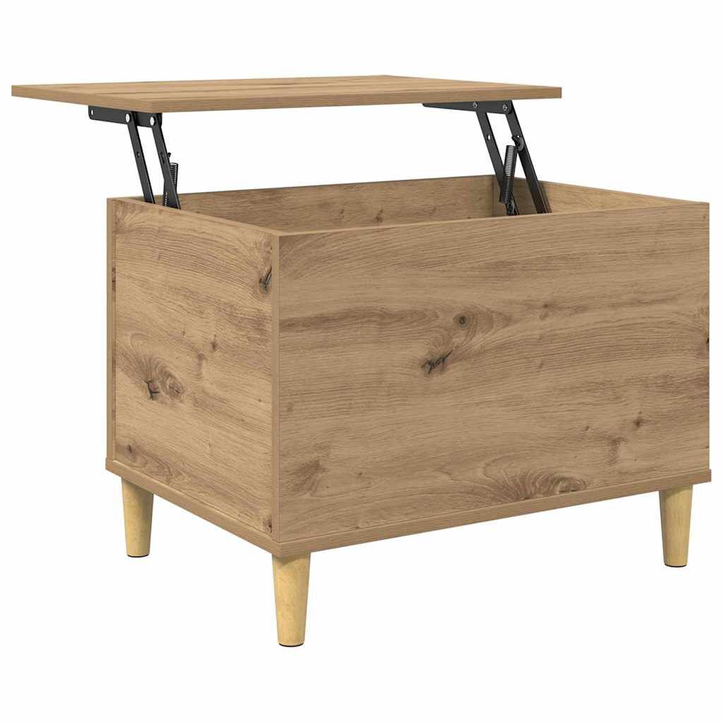 vidaXL Κομοδίνο artisan δρυς 60 x 44.5 x 45 εκ Επεξεργασμένο ξύλο