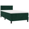 vidaXL &Kappa;&rho;&epsilon;&beta;ά&tau;&iota; Boxspring &mu;&epsilon; &Sigma;&tau;&rho;ώ&mu;&alpha; &Sigma;&kappa;&omicron;ύ&rho;&omicron; &Pi;&rho;ά&sigma;&iota;&nu;&omicron; 90x190 &epsilon;&kappa;. &Beta;&epsilon;&lambda;&omicron;ύ&delta;&iota;&nu;&omicron;