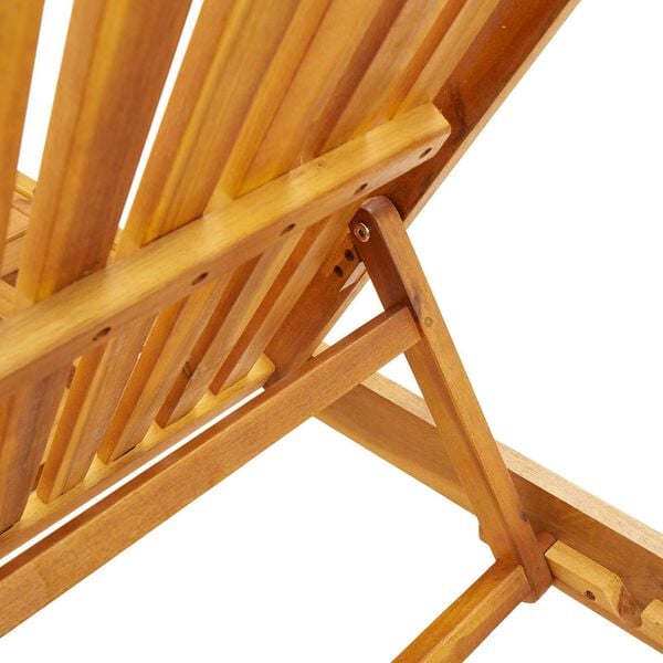 vidaXL Ξαπλώστρα 2 pcs Καφέ 63 x 199 x 85 εκ. Μασίφ ξύλο ακακίας