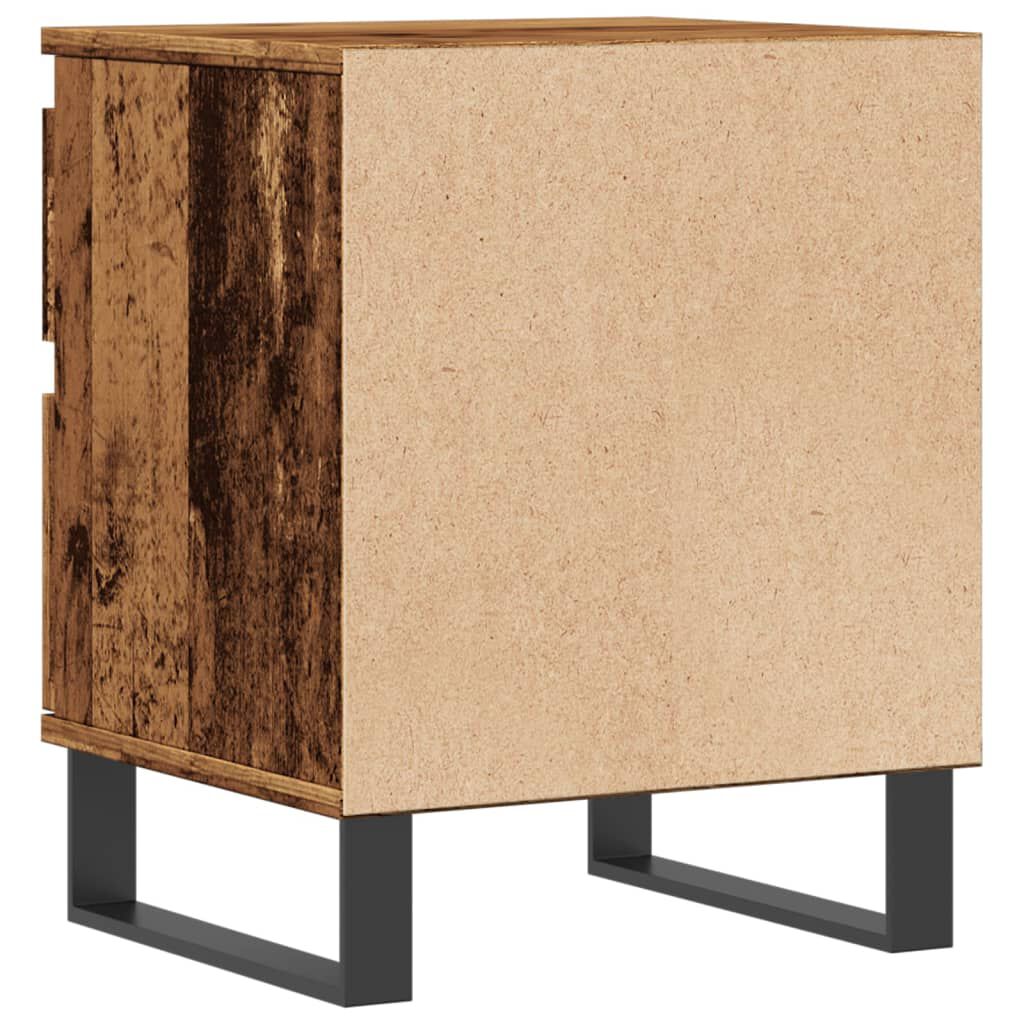 vidaXL Κομοδίνα 2 τεμάχια Παλιό ξύλο 40x35x50 cm Κατασκευασμένο ξύλο
