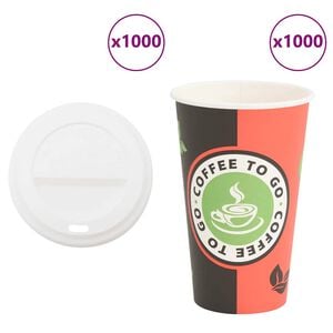vidaXL &Chi;ά&rho;&tau;&iota;&nu;&alpha; &pi;&omicron;&tau;ή&rho;&iota;&alpha; &kappa;&alpha;&phi;έ &mu;&epsilon; &kappa;&alpha;&pi;ά&kappa;&iota;&alpha; 1000 &tau;&epsilon;&mu;ά&chi;&iota;&alpha; 16oz 400ml