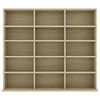 vidaXL Έπιπλο για CD Χρώμα Sonoma Δρυς 100x23x89,5 εκ. από Επεξ. Ξύλο