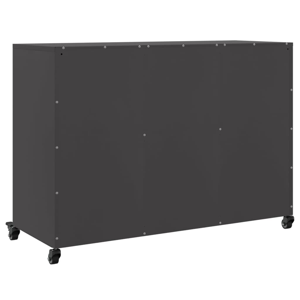 vidaXL Ντουλάπι Μαύρο 100,5x39x72 εκ. από Χάλυβα