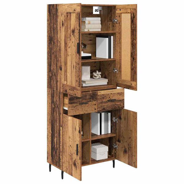 vidaXL Highboard &mu;&epsilon; &sigma;&upsilon;&rho;&tau;ά&rho;&iota; 2 pcs &Pi;&alpha;&lambda;&iota;ό &xi;ύ&lambda;&omicron; &Epsilon;&pi;&epsilon;&xi;&epsilon;&rho;&gamma;&alpha;&sigma;&mu;έ&nu;&omicron; &xi;ύ&lambda;&omicron;