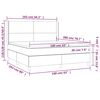 vidaXL &Kappa;&rho;&epsilon;&beta;ά&tau;&iota; Boxspring &mu;&epsilon; &Sigma;&tau;&rho;ώ&mu;&alpha; &Sigma;&kappa;&omicron;ύ&rho;&omicron; &Gamma;&kappa;&rho;&iota; 160x200 &epsilon;&kappa; &Upsilon;&phi;&alpha;&sigma;&mu;ά&tau;&iota;&nu;&omicron;