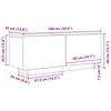 vidaXL Ντουλάπι TV Μαύρη δρυς 100 x 35 x 40 εκ Επεξεργασμένο ξύλο