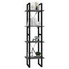 vidaXL Βιβλιοθήκη με 4 Ράφια Γκρι 40 x 30 x 140 εκ. από Επεξ. Ξύλο