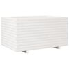 vidaXL Ζαρντινιέρα Κήπου Λευκή 90x60x49,5 εκ. από Μασίφ Ξύλο Πεύκου