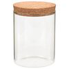 vidaXL Βάζα 6 τεμ. 650 ml Γυάλινα με Καπάκι από Φελλό