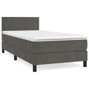 vidaXL &Kappa;&rho;&epsilon;&beta;ά&tau;&iota; Boxspring &mu;&epsilon; &Sigma;&tau;&rho;ώ&mu;&alpha; &Sigma;&kappa;&omicron;ύ&rho;&omicron; &Gamma;&kappa;&rho;&iota; 80x200 &epsilon;&kappa;. &Beta;&epsilon;&lambda;&omicron;ύ&delta;&iota;&nu;&omicron;