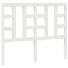 vidaXL Κεφαλάρι Κρεβατιού Λευκό 126 x 4 x 100 εκ. Μασίφ Ξύλο Πεύκου