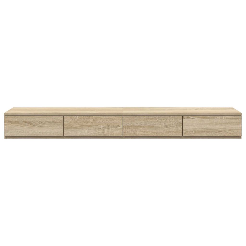 vidaXL Συρτάρια κρεβατιού με συρτάρι Sonoma Δρυς 135 x 36.5 x 16.5 εκ