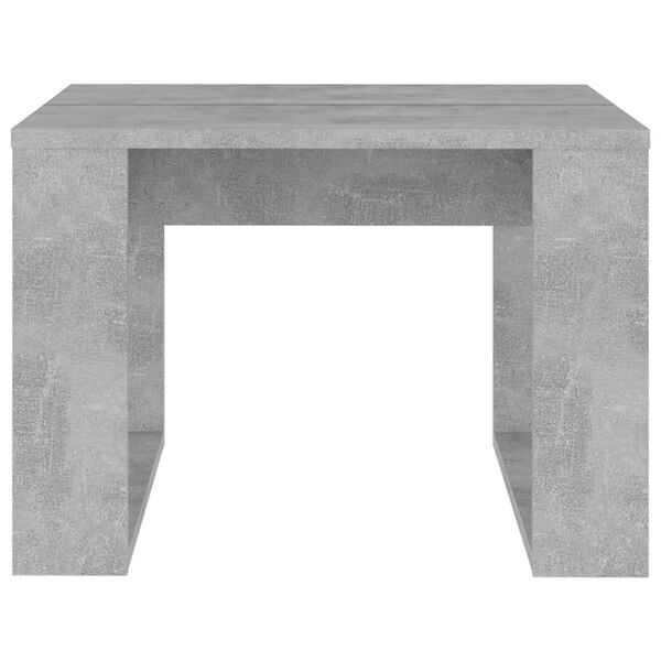 Τραπέζι Βοηθητικό Γκρι Σκυρ. 50 x 50 x 35 εκ. από Επεξ. Ξύλο