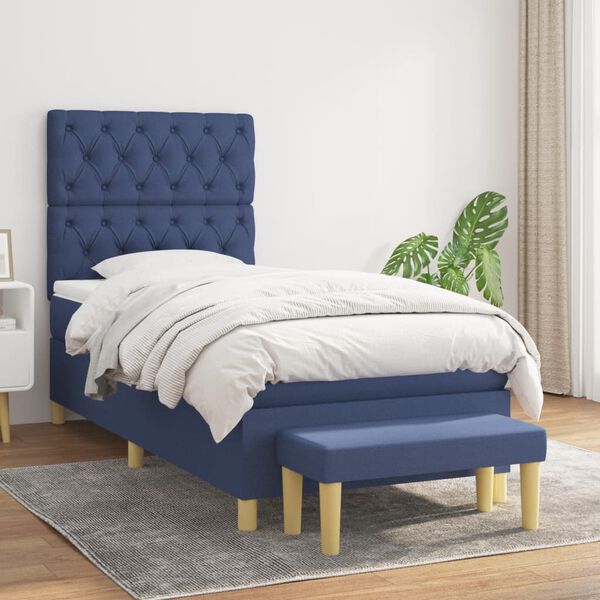 vidaXL &Kappa;&rho;&epsilon;&beta;ά&tau;&iota; Boxspring &mu;&epsilon; &Sigma;&tau;&rho;ώ&mu;&alpha; &Mu;&pi;&lambda;&epsilon; 80x200 &epsilon;&kappa;. &Upsilon;&phi;&alpha;&sigma;&mu;ά&tau;&iota;&nu;&omicron;