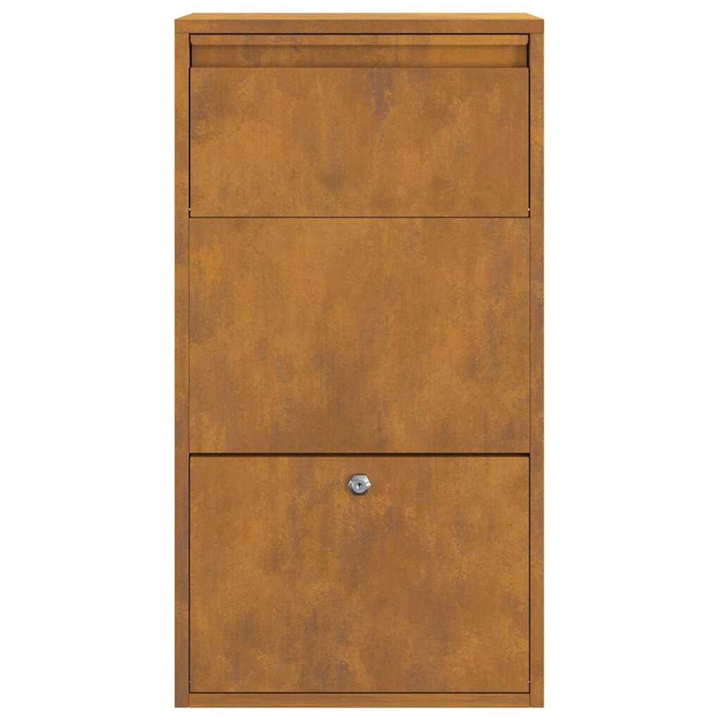vidaXL Γραμματοκιβώτιο Πακέτων 44x22x82 εκ. Ανθεκτικό Ατσάλι