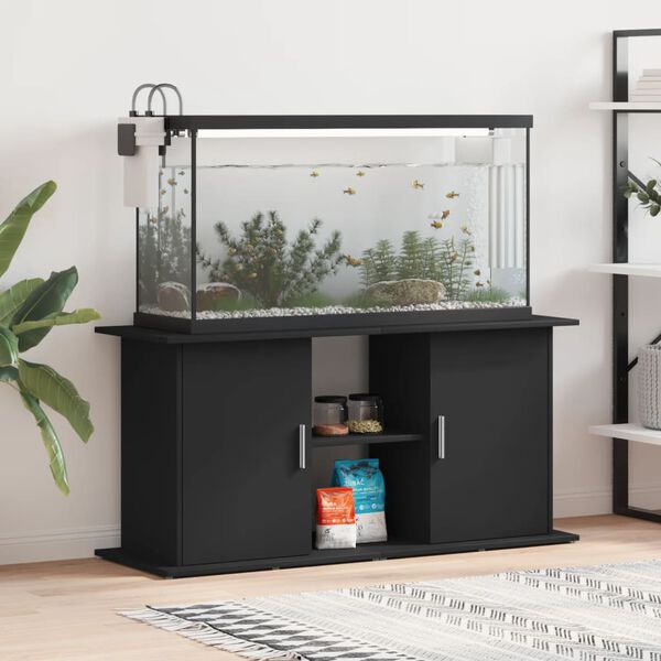 vidaXL Βάση Ενυδρείου Μαύρη 121 x 41 x 58 εκ. από Επεξεργασμένο Ξύλο