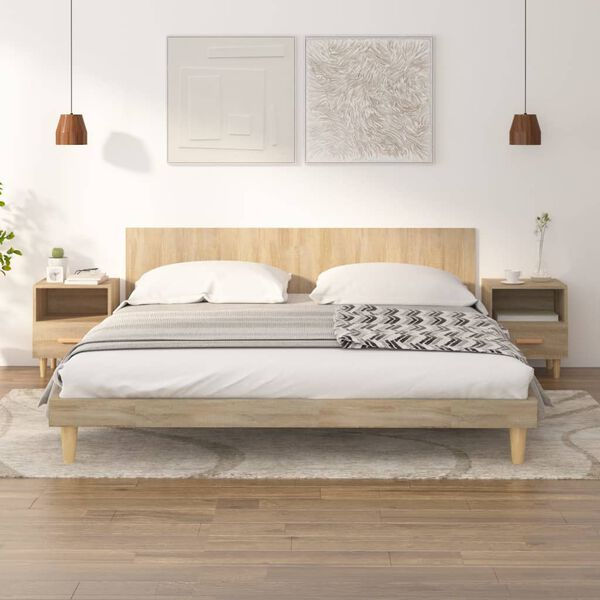 vidaXL Κομοδίνα 2 τεμ. Sonoma Δρυς 40 x 35 x 47 εκ.