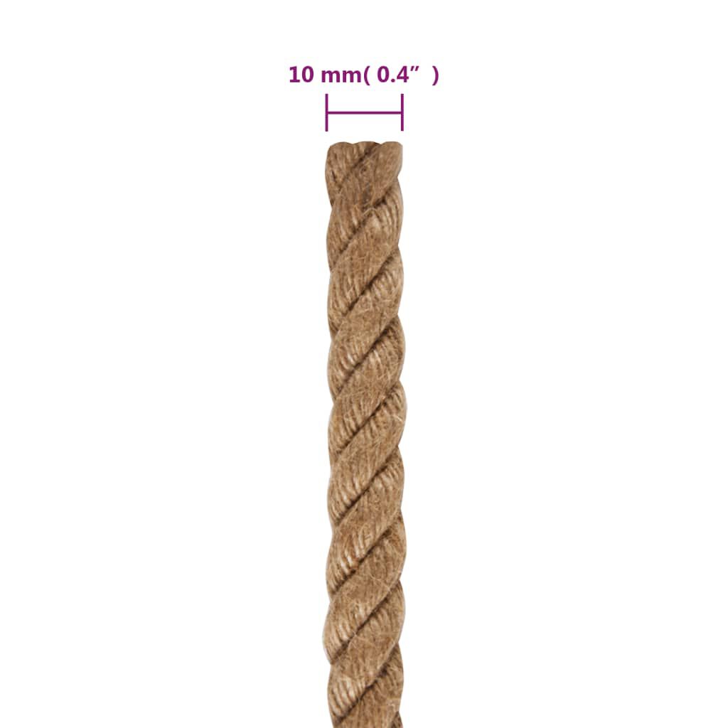 vidaXL Σχοινί 10 χιλ. / 250 μ. από 100% Γιούτα